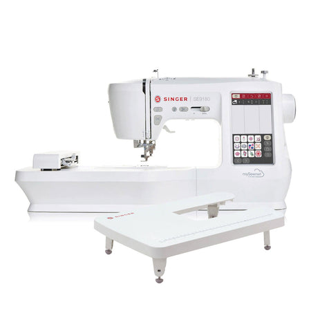 SINGER® SE9180 Sewing & Embroidery Machine & Extension Table Bundle