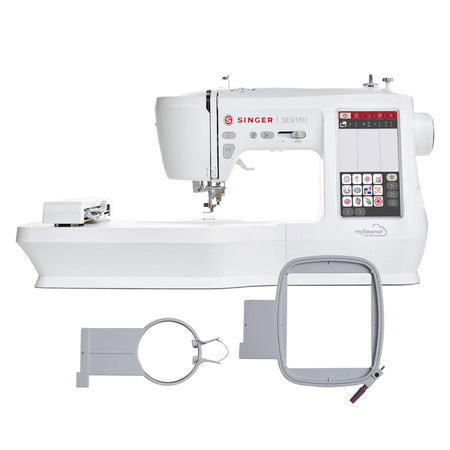 SINGER® SE9180 Sewing & Embroidery Machine & Hoops Bundle