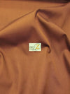 Tejido de poliéster y algodón, liso, de gran gramaje, tipo uniforme / color óxido / se vende por metros