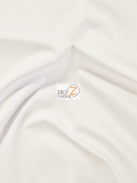 Tejido de poliéster y algodón, liso, de gran gramaje, tipo uniforme / Blanco / Se vende por metros