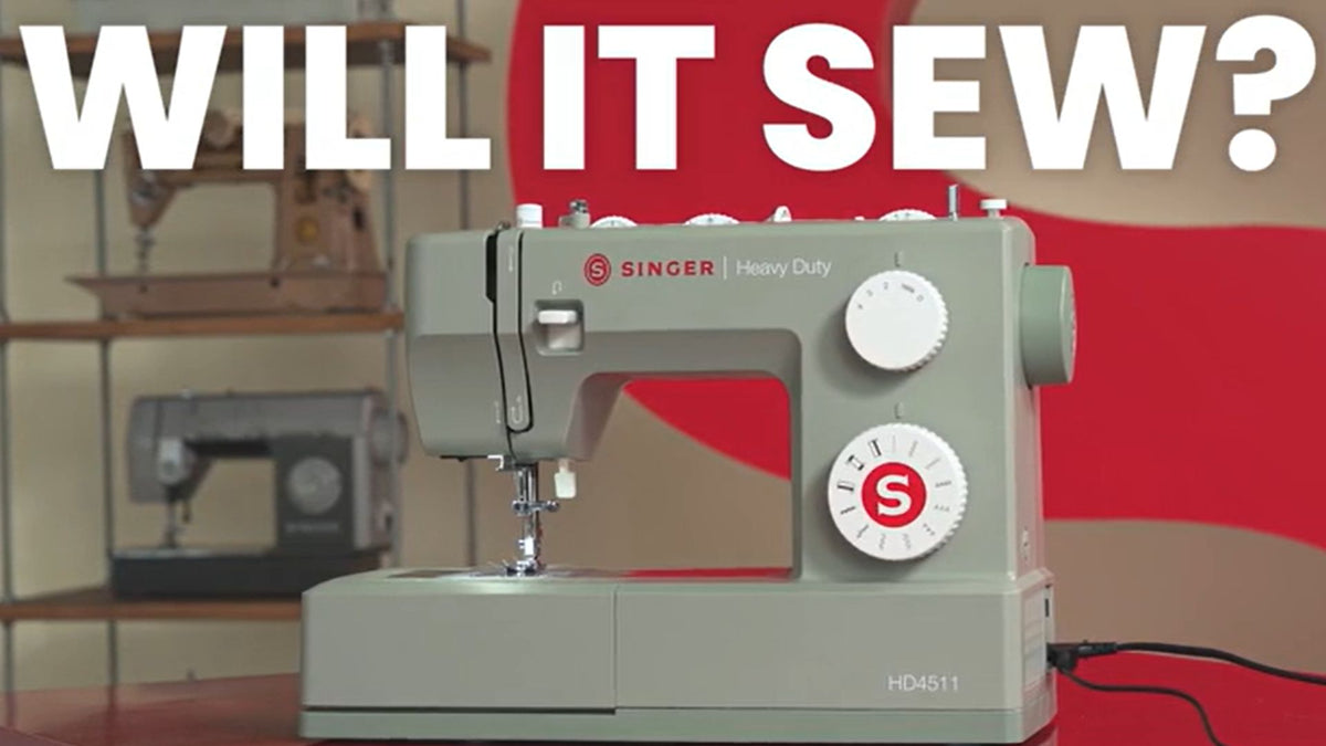 Witness the incredible power of the SINGER Heavy Duty Next Evolution sewing machine in action! 