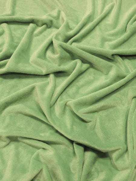 Asparagus Minky Solid Baby Soft Fabric