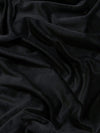 Tela Minky lisa y suave para bebé, color negro