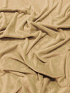 Tejido Minky liso color camel, suave para bebés
