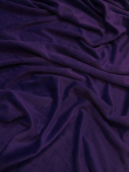 Dark Purple Minky Solid Baby Soft Fabric
