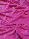 Tela Minky lisa de color fucsia, suave para bebé