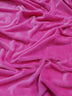 Tela Minky lisa de color fucsia, suave para bebé