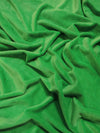 Tejido Minky liso de color verde Kelly, suave como la piel de un bebé
