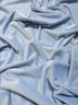 Tela Minky lisa de color azul claro, suave como la piel de un bebé