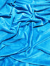 Tela Minky lisa azul neón, suave para bebé / Se vende por metros