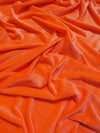 Neon Coral Minky Solid Baby Soft Fabric / Sold by the Yard