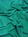 Tela Minky lisa de color verde azulado, suave para bebé