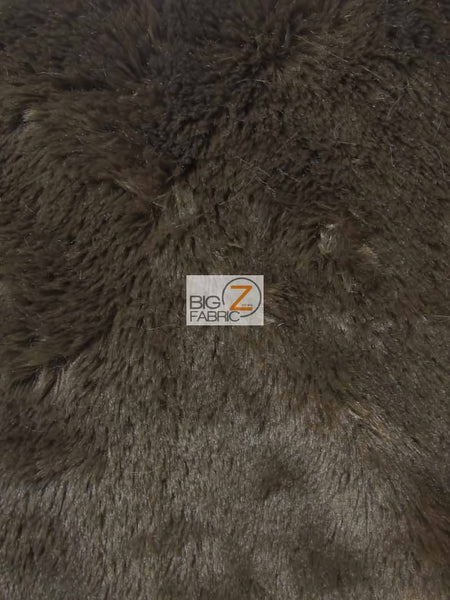 Brown Minky Shaggy Baby Soft Fabric / Sold By The Yard