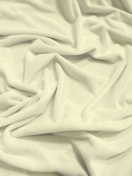 Whisper White Minky Solid Baby Soft Fabric