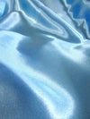 Solid Medium Weight Shiny Satin Fabric / Orange
