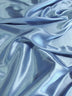 Solid Medium Weight Shiny Satin Fabric / Periwinkle / Sold By The Yard