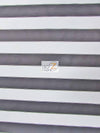 Tela impermeable para exteriores de lona con rayas bicolores / Negro/Blanco / Se vende por metros. ¡Liquidación!