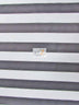 Tela impermeable para exteriores de lona con rayas bicolores / Negro/Blanco / Se vende por metros. ¡Liquidación!