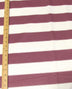 2 Tone Stripe Deck Canvas Outdoor Waterproof Fabric / Burgundy/Off White / Sold By The Yard Closeout!!!
