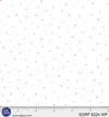 Tela de algodón «Sorbet Flannel» blanca con lunares rosas en tonos similares, 112 cm / 114 cm, por metro
