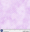 Tela de algodón de franela color morado con lunares, 112 cm / 114 cm, precio por metro