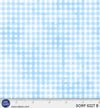 Sorbet Flannel Blue Gingham Cotton 44" / 45" Fabric per yard
