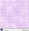 Sorbet Flannel Purple Gingham Cotton 44" / 45" Fabric per yard