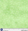 Sorbet Flannel Green Open Dot Cotton 44" / 45" Fabric per yard