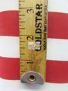 Poly Cotton 1 Inch Stripe Fabric / Navy/White / Sold By The Yard
