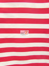 Poly Cotton 1 Inch Stripe Fabric  / Red/White / Sold By The Yard||color:Red/White
