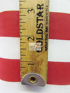Poly Cotton 1 Inch Stripe Fabric / Turquoise/White / Sold By The Yard