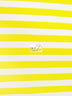 Poly Cotton 1 Inch Stripe Fabric / Yellow/White / Sold By The Yard