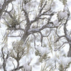 True Timber on White 100% Polyester By the yard
