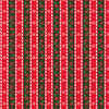 Christmas Stripes Poinsettia Snowflakes Red Green 100% Cotton Fabric