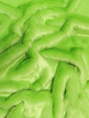 Short Shag Faux Fur Fabric / Lime Green / Sold By The Yard (Closeout)