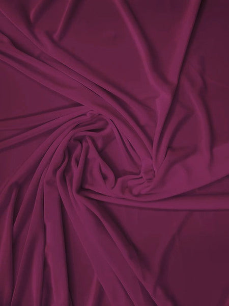 Stretch Velvet Velour Spandex 360 Grams Costume Fabric / Magenta / Sold By The Yard