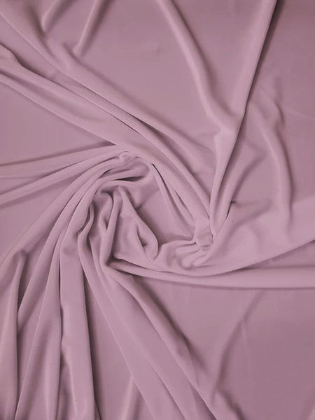 Stretch Velvet Velour Spandex 360 Grams Costume Fabric / Mauve / Sold By The Yard