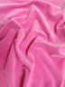 Tela elástica Mochi Plush Minky en color fucsia / Tela lisa y suave, vendida por metros