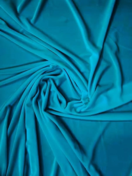 Tela elástica de terciopelo y spandex, 360 gramos, para disfraces / Azul cobalto / Se vende por yardas