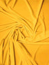 Stretch Velvet Velour Spandex 360 Grams Costume Fabric / Dark Yellow / Sold By The Yard
