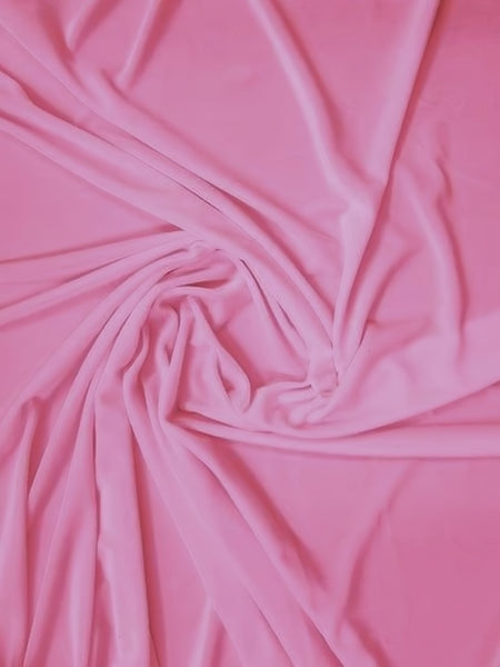 Tela elástica de terciopelo y spandex, 360 gramos, para disfraces / Rosa empolvado / Se vende por yardas