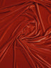 Tela elástica de terciopelo y spandex, 360 gramos, para disfraces / Rojo fuego / Se vende por yardas