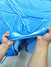 Tejido elástico de terciopelo y spandex, 360 gramos, para disfraces / Gris carbón / Se vende por yardas