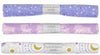 3 cuartos de tela de franela «Out of the World» de Celestial Little Feet Boutique, rosa y morado, precortados, 18" x 21", para bebé