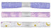 3 cuartos de tela de franela «Out of the World» de Celestial Little Feet Boutique, rosa y morado, precortados, 18" x 21", para bebé
