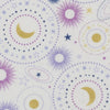 3 cuartos de tela de franela «Out of the World» de Celestial Little Feet Boutique, rosa y morado, precortados, 18" x 21", para bebé