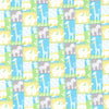 Jungle Patch on Blue Baby Prints 100% Cotton Baby Price Per Yard