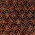 Halloween Batik Orange Spider Webs on Black Tonga