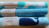 3 Flannel Fat Quarters Sealife Little Feet Boutique Blue White 18" x 21" Baby