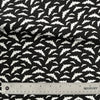 Halloween Flying White Bats on Black 100% Cotton Fabric